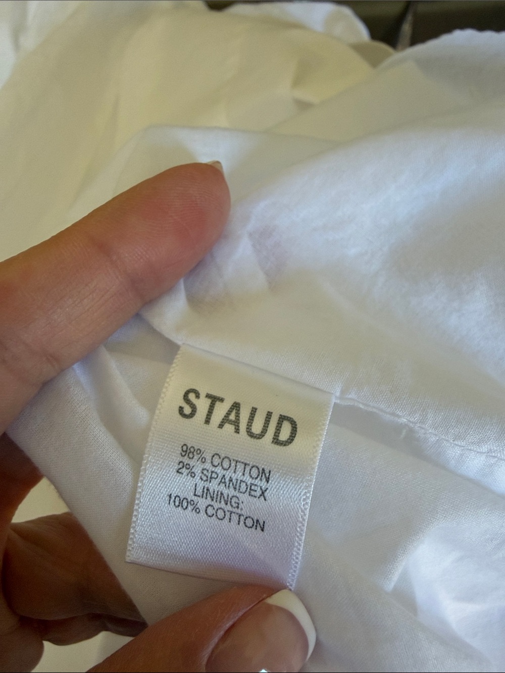 STAUD Wells White Square-Neck Maxi Dress Size 14 XL - Picture 8 of 11